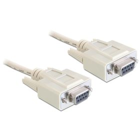   Delock 84250 serial Null modem 9 pin female / female kábel 5 m