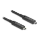 Delock Aktív optikai USB-C  8K Video + adat + PD kábel 10 m (84257)