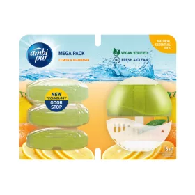 AmbiPur wc gél 4x55 ml + készülék lemon & mandarin