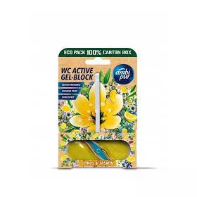 AmbiPur aktív wc gél block 45 g lemon & jasmine