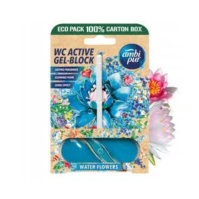 AmbiPur aktív wc gél block 45 g water flowers