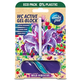 AmbiPur aktív wc gél block 45 g wild hibiskus