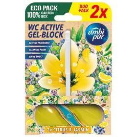 AmbiPur aktív wc gél block 2x45 g lemon & jasmine