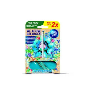 AmbiPur aktív wc gél block 2x45 g water flowers