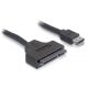 Delock 84402  eSATAp 12 V > SATA 22 pin 2.5 / 3.5 HDD 50 cm