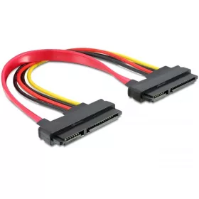 Delock SATA kábel (22 tű) anya   (22 tű) anya,  20cm
