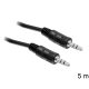 Delock 84438 audio kábel DC jack 3.5 mm apa / apa 5 m