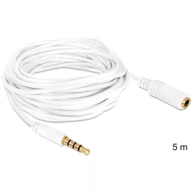 Delock sztereo Jack 3.5 mm apa / anya 5m  (84484)