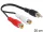 Delock RCA 2 x anya > RCA 1 x apa kábel 0,2 m (84493)