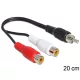Delock RCA 2 x anya > RCA 1 x apa kábel 0,2 m (84493)