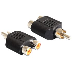 Delock 2 x RCA anya > 1 x mono RCA apa adapter (84499)