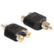 Delock 2 x RCA anya > 1 x mono RCA apa adapter (84499)