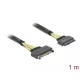 Delock U.2 SFF-8639-s bővítőkábel csatlakozódugóval > U.2 SFF-8639-s, csatlakozóhüvellyel, 1 m