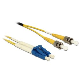   Delock Kábel, optikai szálas LC Duplex > ST Duplex egyszeres OS2, 5 m (84691)