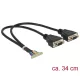 Delock csatlakozókábel 40 tűs 1,25 mm > 2 x VGA (84710)