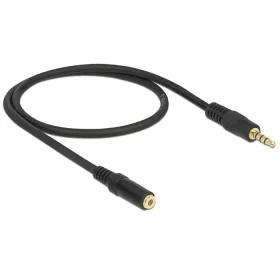   Delock audió toldó kábel, 4 pol.3.5mm sztereó jack dugó/aljzat csatlakozókkal, Iphone készülékekhez,