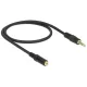 Delock audió toldó kábel, 4 pol.3.5mm sztereó jack dugó/aljzat csatlakozókkal, Iphone készülékekhez,