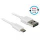 DeLock 84806 EASY USB 2.0 Type-A (male) - Micro Type-B (male) kábel 0.5m fehér