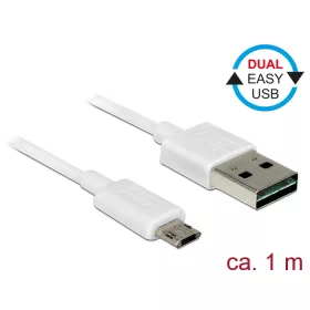   Delock Kábel, EASY-USB 2.0-s A-típusú csatlakozódugó > EASY-USB 2.0-s Micro-B típusú csatlakozódugó,