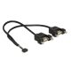 Delock USB 2.0 2mm 10tűs anya -> 2xUSB 2.0 Type-A anya kábel (84832)