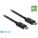 Delock Thunderbolt 3 USB-C kábel passzív 0,5m (84844)