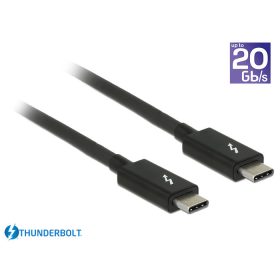   Delock 84847 Thunderbolt 3 USB-C összekötő kábel, 2 m, fekete