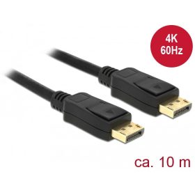   DeLock 84862 Displayport 1.2 apa > Displayport apa 10m fekete