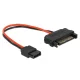 Delock 84873 SATA-tápkábel 15 tűs csatlakozódugóval > Slim SATA-tápcsatlakozó 6 tűs csatlakozó, 10cm