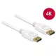 DeLock 84877 Displayport 1.2 apa -> Displayport apa kábel 2m fehér