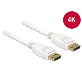   DeLock 84878 Displayport 1.2 apa -> Displayport apa kábel 3m fehér