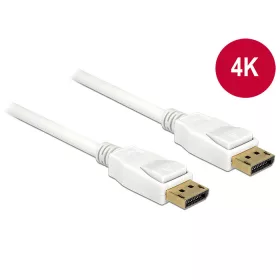   Delock Kábel Displayport 1.2 dugó > Displayport dugó 4K 5 m