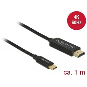   Delock USB Type-C koax kábel HDMI-hoz (DP Alt Mode) 4K 60 Hz 1 m