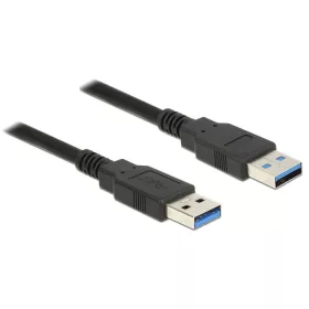 Delock USB-A apa > USB-A apa kábel 5m fekete (85064)