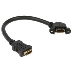   Delock HDMI A anya > HDMI A anya Fali kábel, szögletes, 25 cm