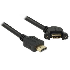   Delock kábel HDMI A apa> HDMI A anya panelrögzítés 110 -os szögben 1 m (85103)
