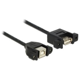   Delock kábel USB 2.0 B típusú panelre szerelhető anya > anya USB 2.0 A típusú panelre szerelhető 1 m