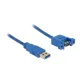 Delock USB 3.0 Hosszabbítókábel [1x USB 3.0 dugó, A típus - 1x USB 3.2 Gen 1 A alj] 1.00 m Kék