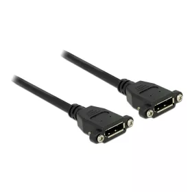   Delock Kábel, Displayport 1.2 hüvely > Displayport hüvely, panelrögzítés, 4K 60 Hz 0,25 m (85113)