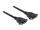 Delock Kábel, Displayport 1.2 hüvely > Displayport hüvely, panelrögzítés, 4K 60 Hz 0,25 m (85113)