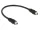 Delock 3.5 mm sztereó jack kábel anya csavarmenetes > 3.5 mm sztereó jack anya csavarmenetes kábel 25cm (85115)