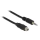 Delock 3.5 mm sztereó jack kábel anya csavarmenetes > 3.5 mm sztereó jack apa 100 cm