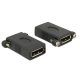 Delock adapter Displayport 1.1 anya > Displayport anya panelra rögzíthető (85123)