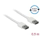Delock 85192 EASY-USB 2.0 A > EASY-USB 2.0 A kábel, 0,5 m, fehér