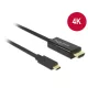 Delock 85259 USB Type-C > HDMI (30 Hz) kábel 2 m, fekete