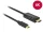 Delock USB Type-C csatlakozó > HDMI csatlakozó (DP váltakozó mód) 4K 30Hz, 3m, kábel fekete (85260)