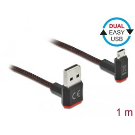Delock 85266 USB-A -> USB micro-B kábel 1m fekete