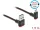 Delock EASY-USB 2.0 kábel A-típusú csatlakozódugó - EASY-USB Micro-B típusú csatlakozódugó, ívelt fe (85267)
