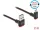 Delock EASY-USB 2.0 kábel A-típusú csatlakozódugó - EASY-USB Micro-B típusú csatlakozódugó, ívelt fe (85268)
