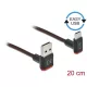 Delock USB 2.0 A - USB Type-C kábel derékszögben hajlított csatlakozókkal 20cm (85274)
