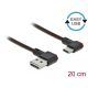 Delock EASY-USB 2.0 kábel A-típusú csatlakozódugó - USB Type-C 20cm fekete (85279)
